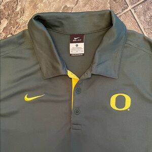 NCAA OREGON DUCKS Nike Polo Embroidered Logos University Collegiate Sports Fan